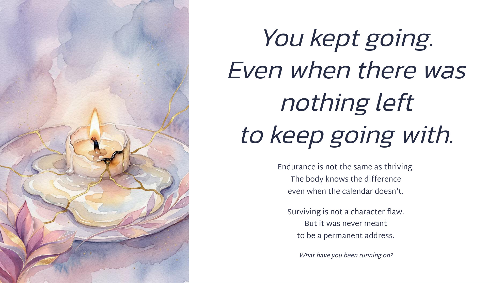 You kept going.
